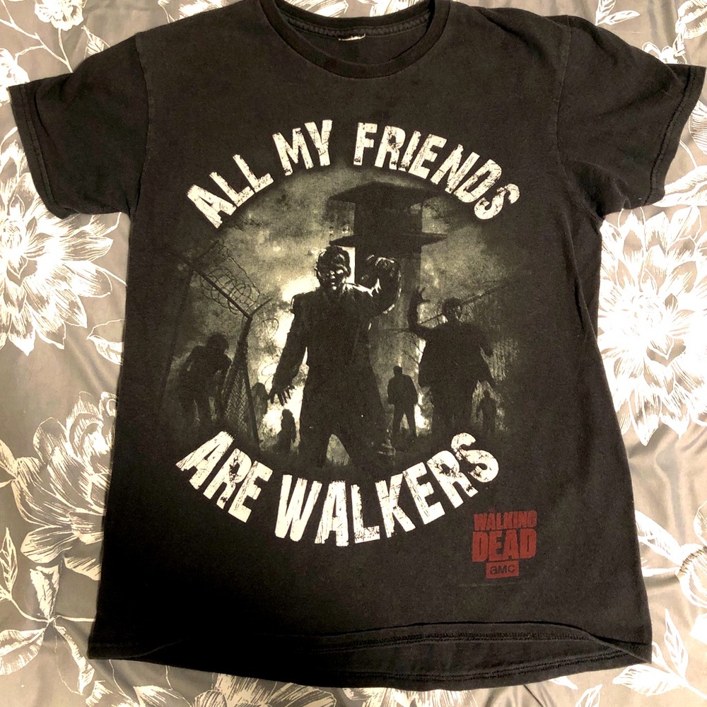 All My Friends Are Walkers Sz M Walking Dead auth